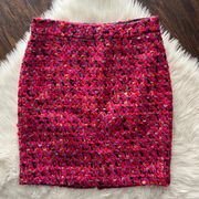 New York Multicolor Tweed Wool Skirt