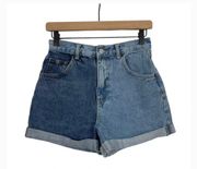 High-Waisted Denim Shorts