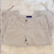 Moda International Tan Cargo Capris