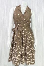 Sleeveless Polka Dot Dress Size 4