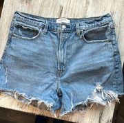 Abercrombie and Fitch 4 inch high rise mom shorts