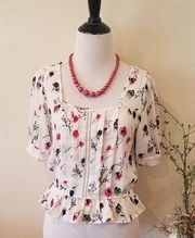 Sienna Sky Blouse Size Small