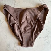 NWT J.Crew Women’s High Rise Cheeky Bikini Bottom size 10 Brown