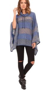 Crochet Lace French Terry Poncho