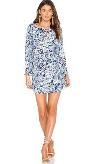 💕CUPCAKES & CASHMERE💕 Violeta Dress Blue ~ Small NWT Floral Long Bell Sleeve