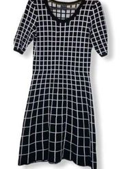 Gabby Skye Geometric Print Sweater Dress