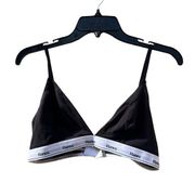 2X Hanes original stretch triangle bralette cotton