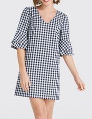 Draper James Gingham Bell Sleeve Dress