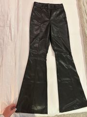 Faux Leather High Rise Pants