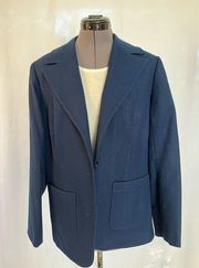 Pendleton Navy Wool Blazer, Size Large