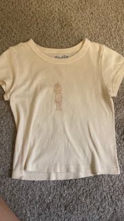 Cream Baby Tee