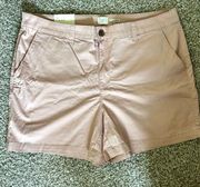 🦋 NWT A New Day Pale Pink Chino Shorts Stretch Size 16