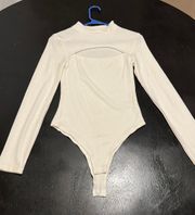 These Three Boutique Key Hole Cut Out Mock Next Bodysuit