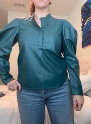 Dark Green Blouse