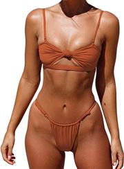 Rust Orange Bikini Set