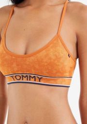 Orange strappy bralette never worn with label 