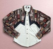 Vintage 90s Roughrider 100% cotton Western shirt