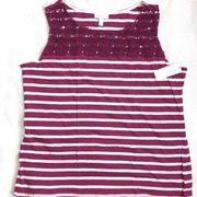 Charter Club Plus Size 2X Sleeveless Stripe Print