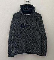 Nike  Dri Fit Black Geo Dot Pullover Hoodie | Medium