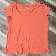 Joie Orange Plain Tee Women’s XL