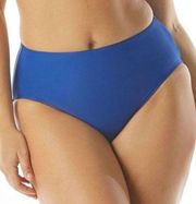 Coco Reef Contours High Waist Bikini Bottoms Swimsuit Blue NEW Large NWT