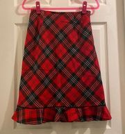 Wool Pendleton Plaid Skirt