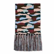 Express Camo Knit Fringe Oblong Scarf