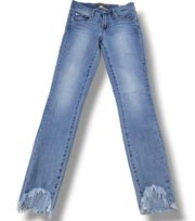 Leith Jeans Size 24 24"x28.5" Women's Leith High Rise Skinny Jeans Stretch Blue Denim Pants 