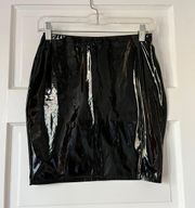 Black Latex Skirt