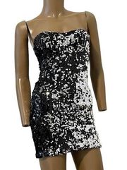 Frederick's of Hollywood sequin bodycon mini dress D2 7029