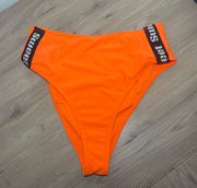 Forever 21 High Waisted Orange Bikini Bottoms US S