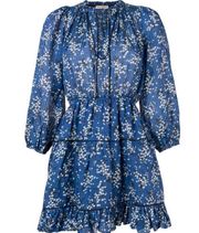 Ulla Johnson Brienne Floral Print Dress Blue size 2