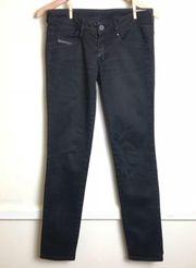 Diesel Clushy Black Jeans Zip pockets size 26