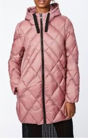 pink jacket coat quilted puffer women’s winter outerwear putty pink