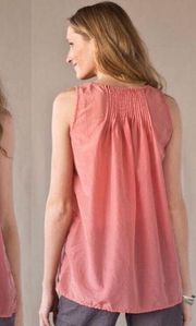 CP Shades Cotton Silk Pia Pleated Tank Top Sleeveless Blouse Women’s Size Small