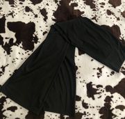 Black Bell Bottom Legging