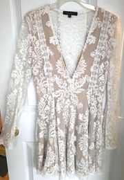 White lace long sleeve