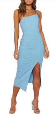 Light Blue Midi Dress