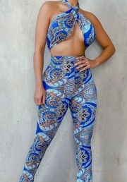 Paisley blue set