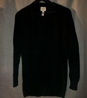 Black knit cardigan