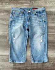 Vigoss Pedal Pusher Capri Jeans Size 8 Medium Wash 29 M2