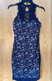 Navy bodycon dress