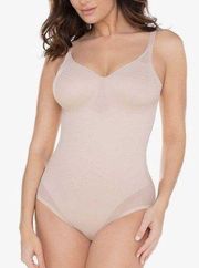 Miraclesuit Extra Firm Sexy Sheer Shaping Bodybriefer in Warm Beige Size 42DD