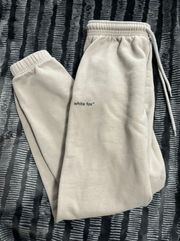 White Fox Jogger Sweatpants