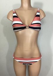 New. Milea by Seafolly stripe bikini. Medium. Retails $169