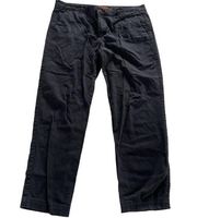 Joe Fresh Jeans Women 12 Black Straight Leg Denim Mid Rise 5 Pocket Cotton Blend