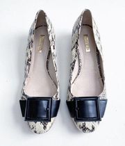 Louise et Cie Brianna Snakeskin Buckle Toe Pump