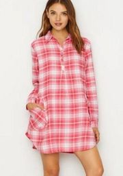 UGG Gabri pink plaid sleep shirt size Women's Small