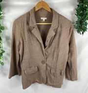 4/$25 Caslon button front blazer sweater