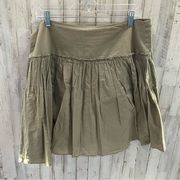 Gap Khaki Tan Green Pleated Skirt 2006 Y2K